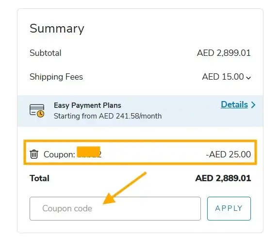 كيفية استخدام كوبون خصم شرف دي جي للإمارات العربية المتحدة