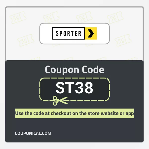 Sporter Discount Codes - Verified Coupons 2026 | Couponical